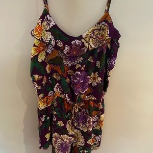 Floral Print Romper